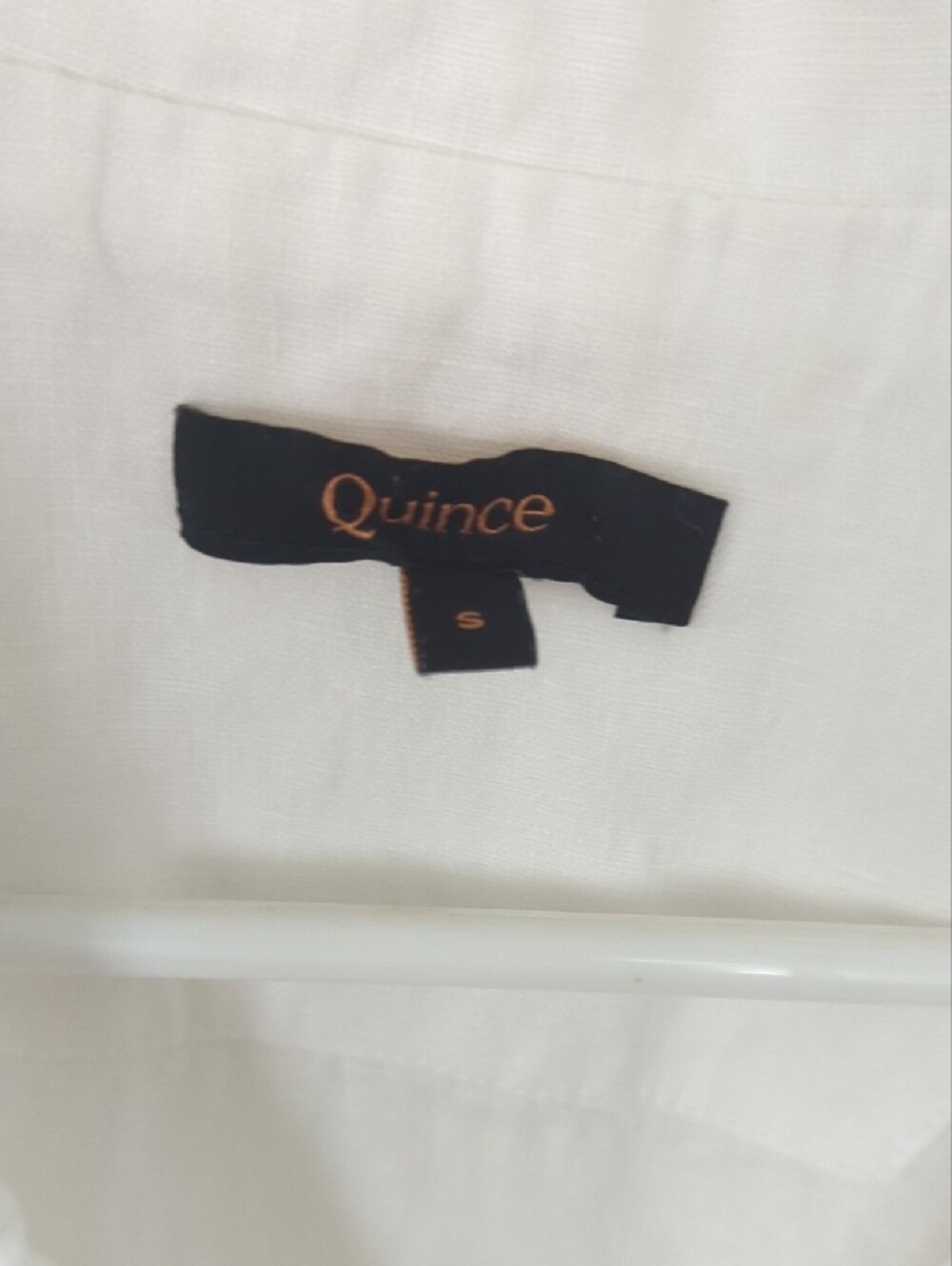 Quince Linen White Short Sleeve Button-Up Shirt - Picture 3 of 11